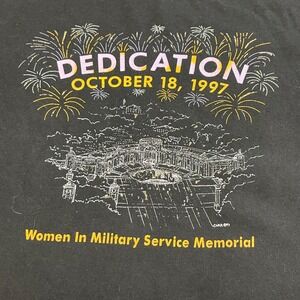 Vintage 1997 Women In Military Service Memorial Dedication T Shirt Hanes Beefy M